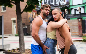 Horny gays fucking in the alley