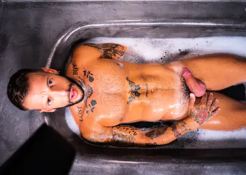 Tattooed Latino with a nice dick
