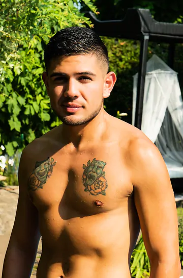 Gays fucking by the pool