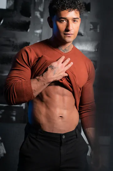 Guy with a moustache gets fucked