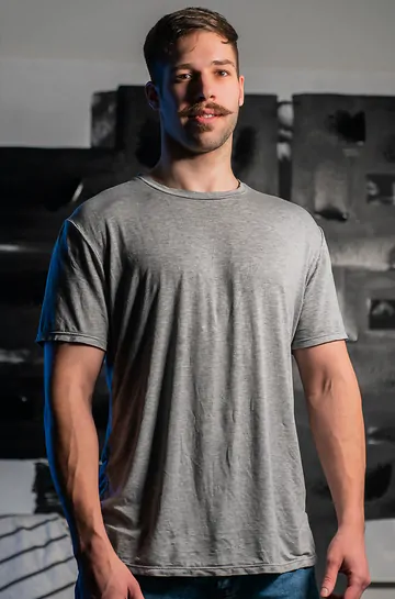 Guy with a moustache gets fucked