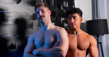 Guy with a moustache gets fucked