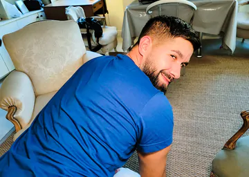 Bearded guy getting big cock