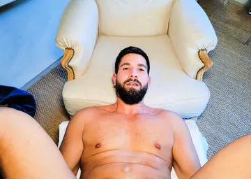 Bearded guy getting big cock