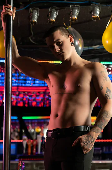 Guys at a nightclub fucking