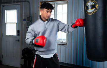 Muscular boxers having sex