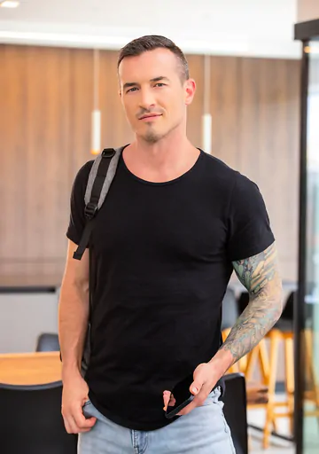 Guys in a kitchen fucking each other