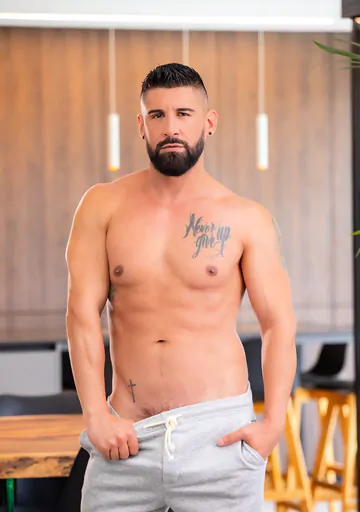 Guys in a kitchen fucking each other