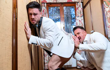 Guys in white suits fucking