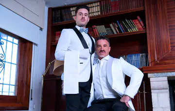 Guys in white suits fucking