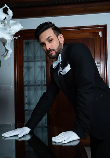 The butler getting fucked