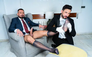 The butler getting fucked