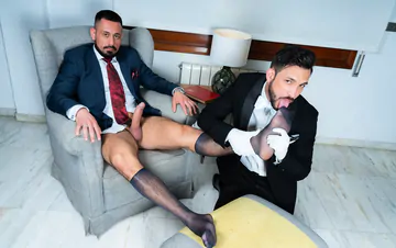 The butler getting fucked