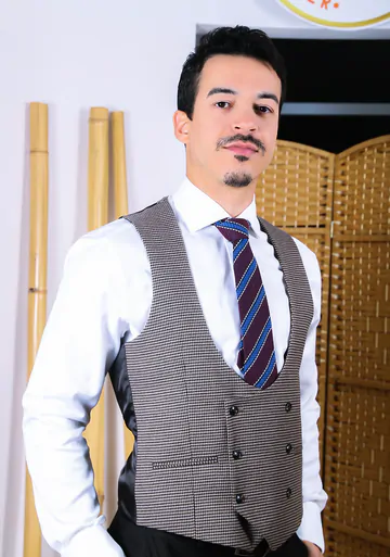 Men fucking in the barber shop