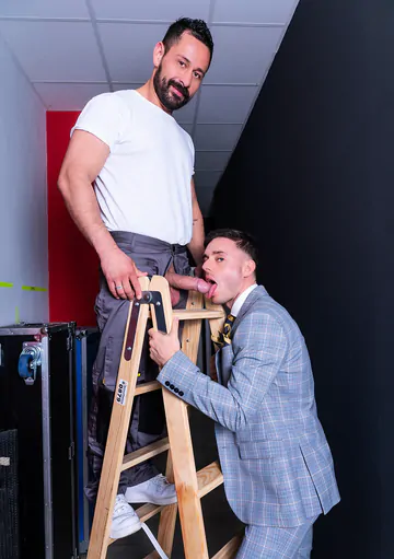 Guy in a suit gets fucked