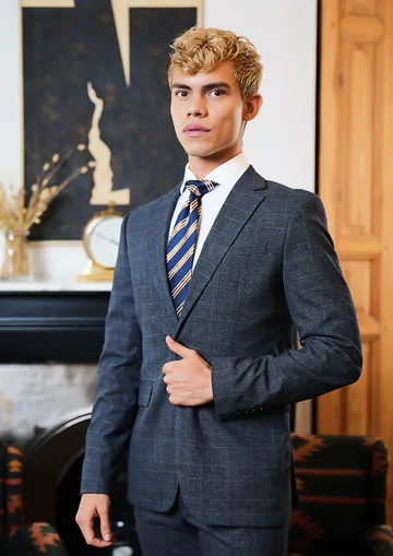 Boy in a suit fucks himself