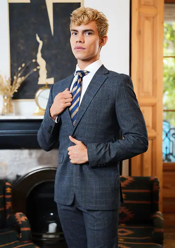 Boy in a suit fucks himself