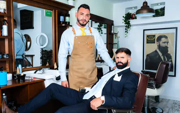 Man with a beard gets fucked