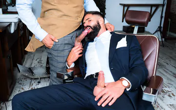 Man with a beard gets fucked
