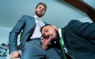 Blonde man getting fucked