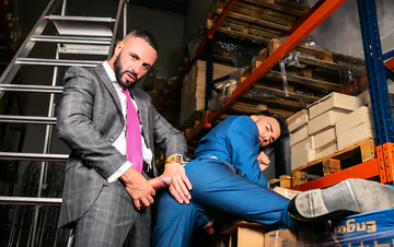 Gays in a warehouse fucking