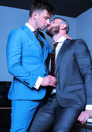 Men having sex at the office