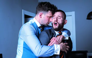 Men having sex at the office