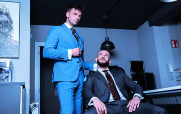 Men having sex at the office