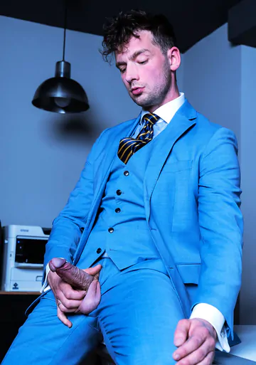 Men having sex at the office