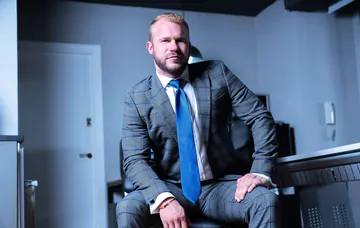 Gay men in suits fucking