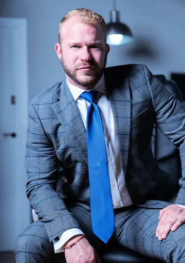 Gay men in suits fucking
