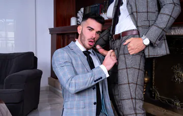 Guys in suits flip fucking
