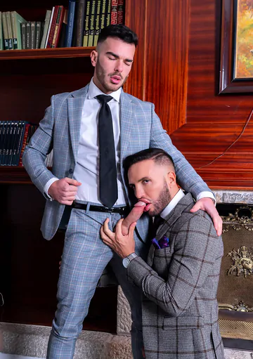 Guys in suits flip fucking