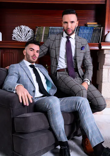 Guys in suits flip fucking
