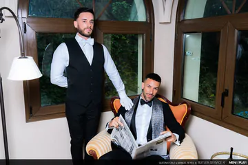 Butler getting big dick fucked