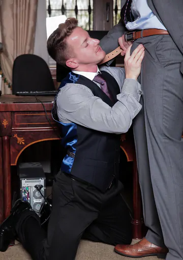Sexy blonde guy gets fucked