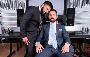 Gay men with beards fucking