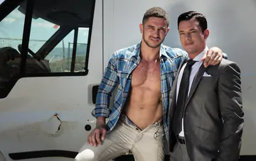 Dato Foland fucking ass outdoors