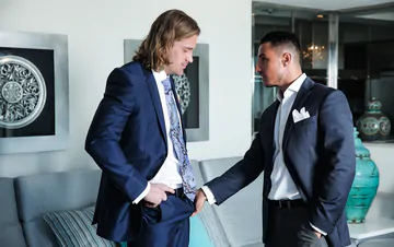 Hot guy on a sofa gets fucked