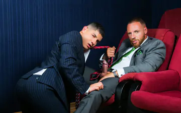 Bastian Karim getting a facial