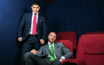 Bastian Karim getting a facial