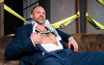 Kinky men having a threesome