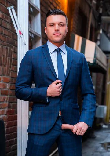 Men having sex in an alley