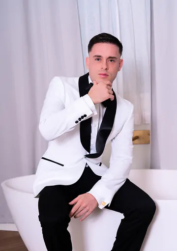 Well dressed guys having a threesome