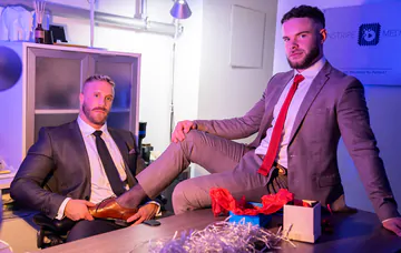 Gays having office sex