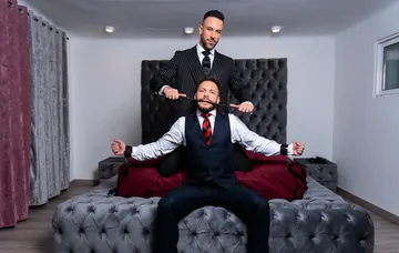 Gay men having kinky sex