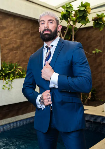 Hairy bearded man getting fucked