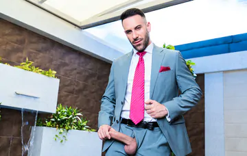 Hairy bearded man getting fucked