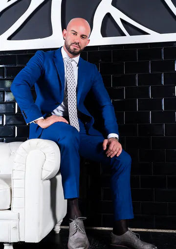 Bald man with a thick dick fucking