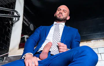 Bald man with a thick dick fucking